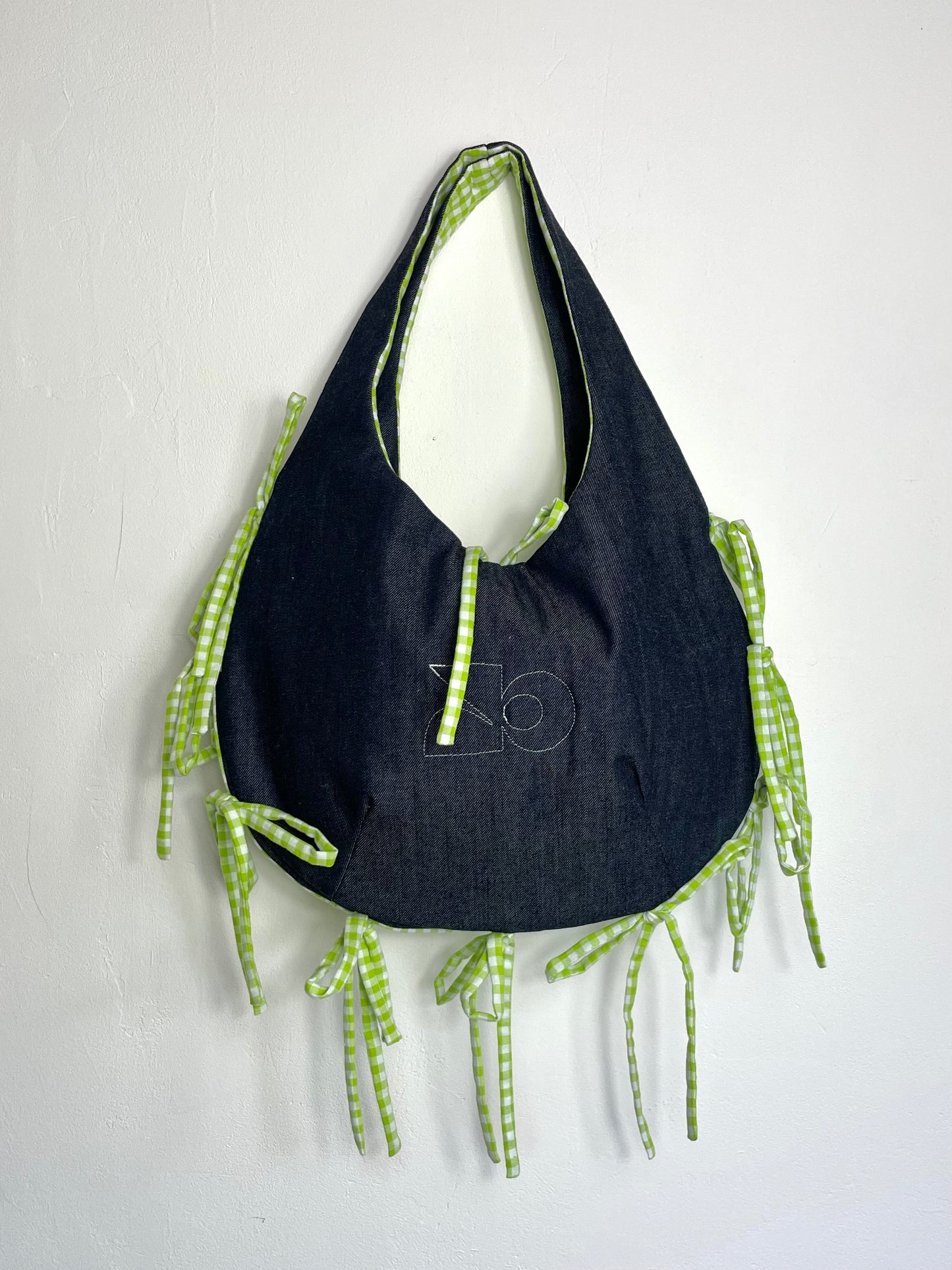 Sac réversible - vichy vert