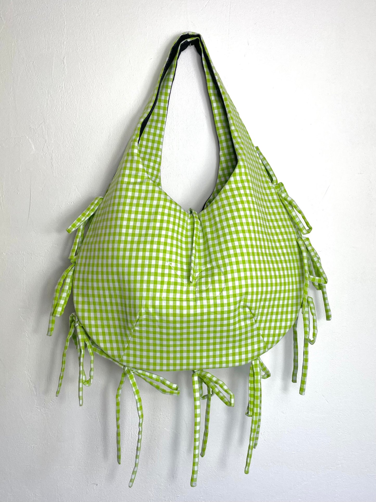 Sac réversible - vichy vert