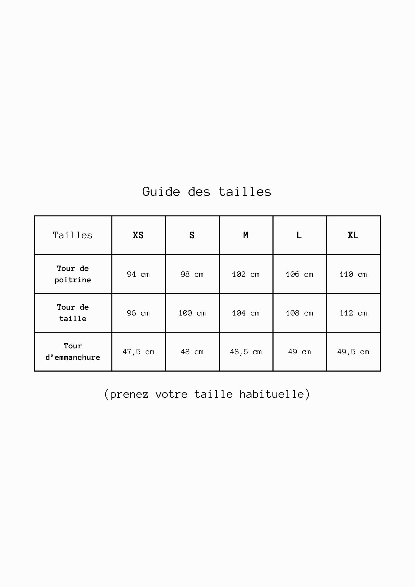 Top Noué - lin rayé Taille S