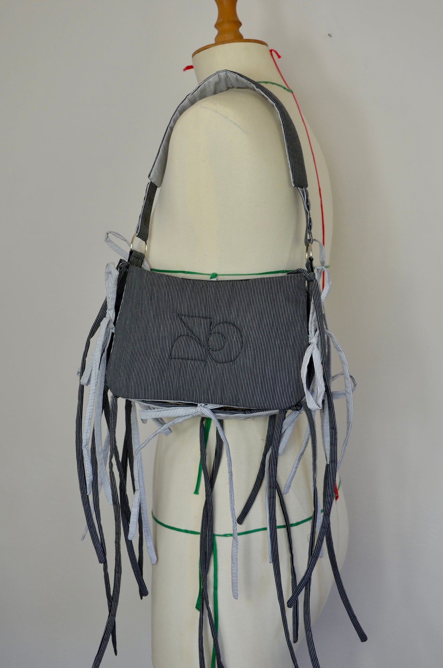 Sac réversible Elise - noir et blanc