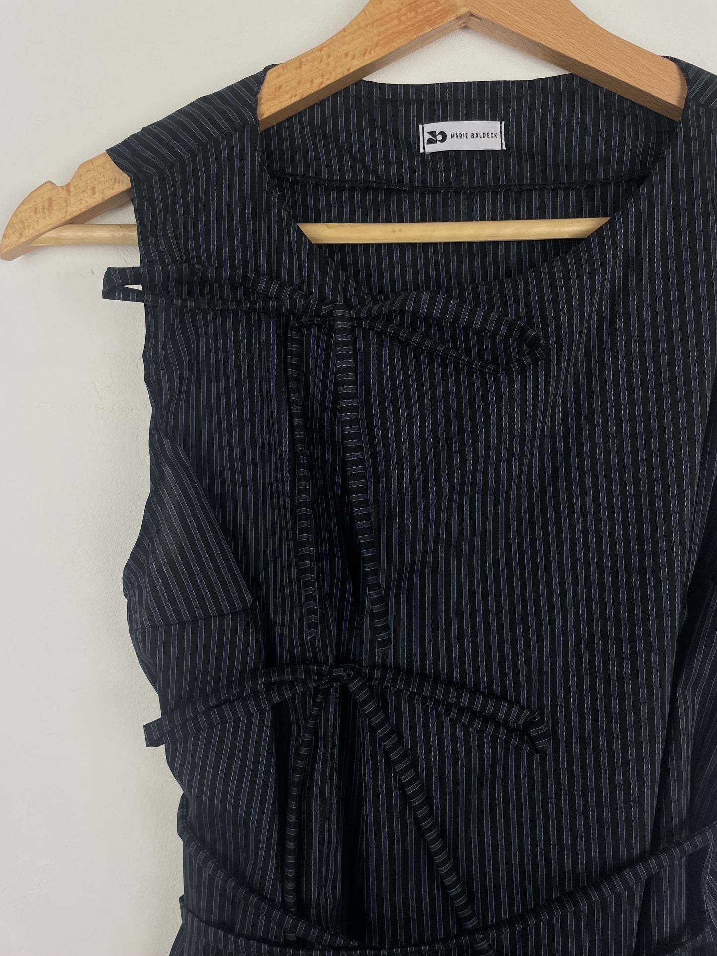 Top Noué - noir et bleu