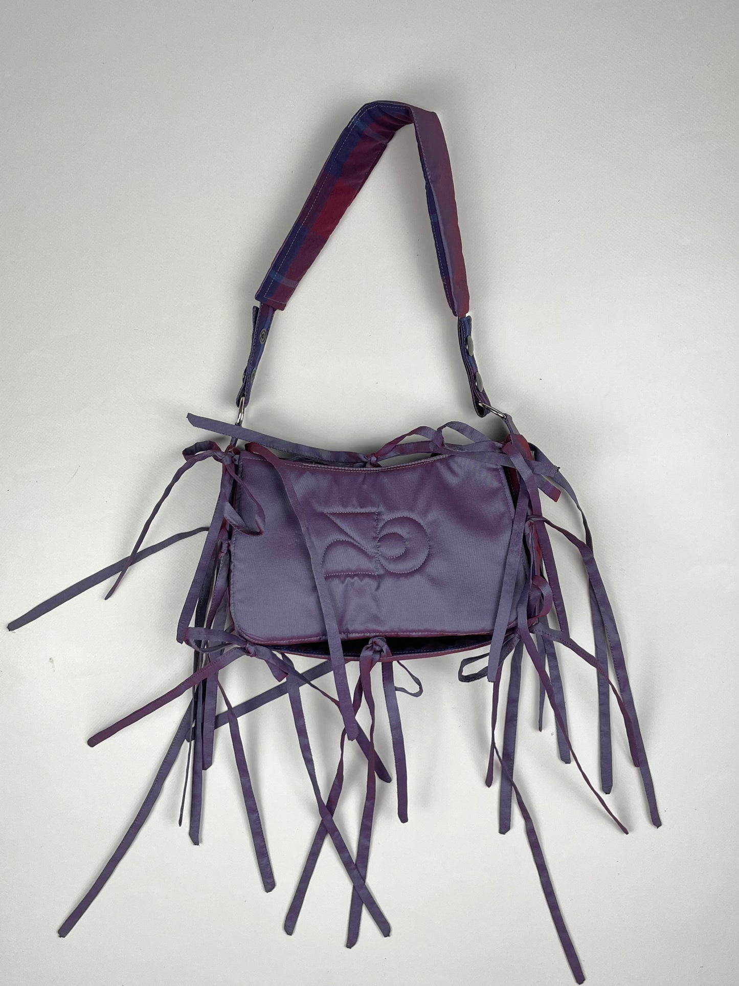 Sac Elise - carreaux violets