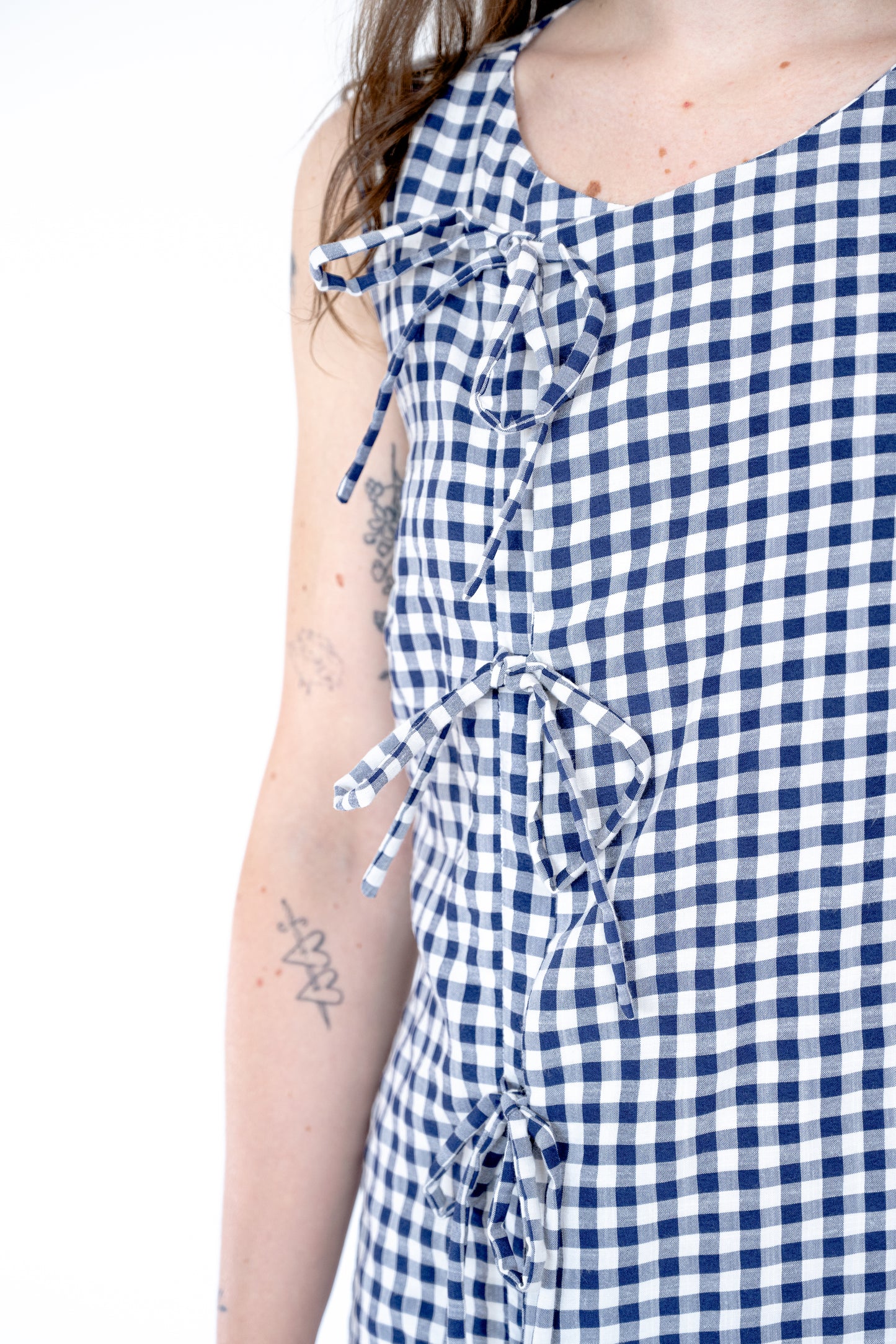 Robe courte Nouée - vichy