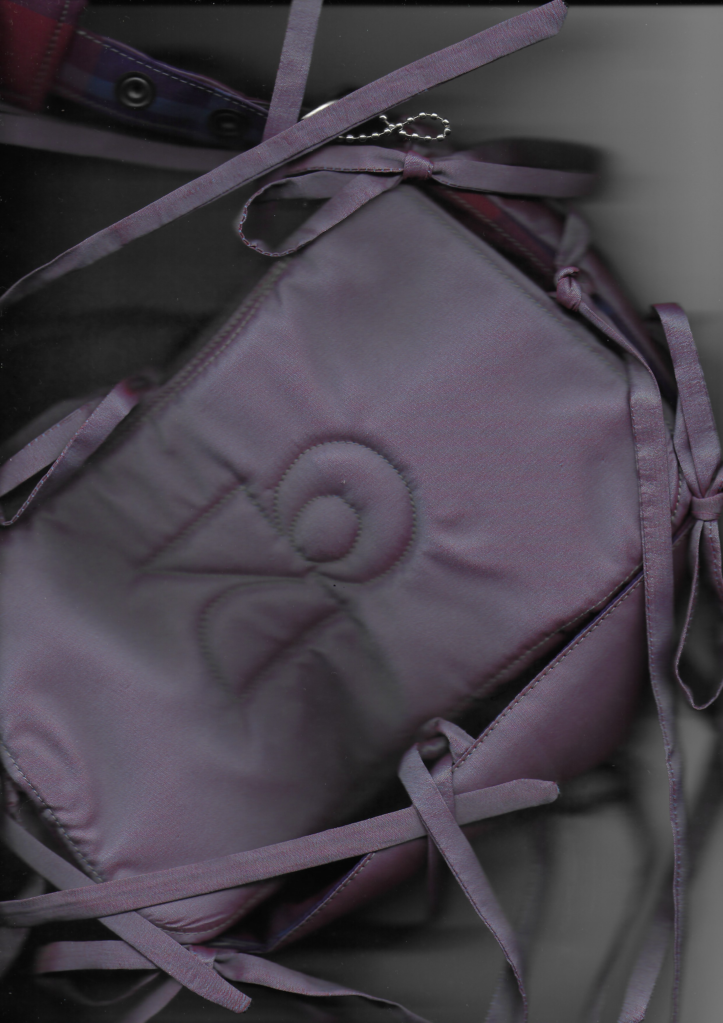 Sac Elise - carreaux violets