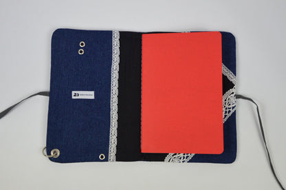 Protège carnet - Dentelle&Chrome
