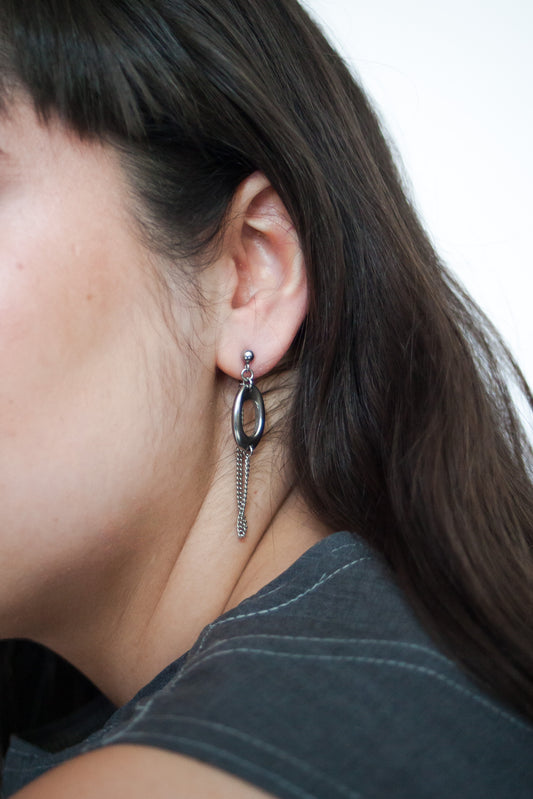 Boucles Chrome asymétrique
