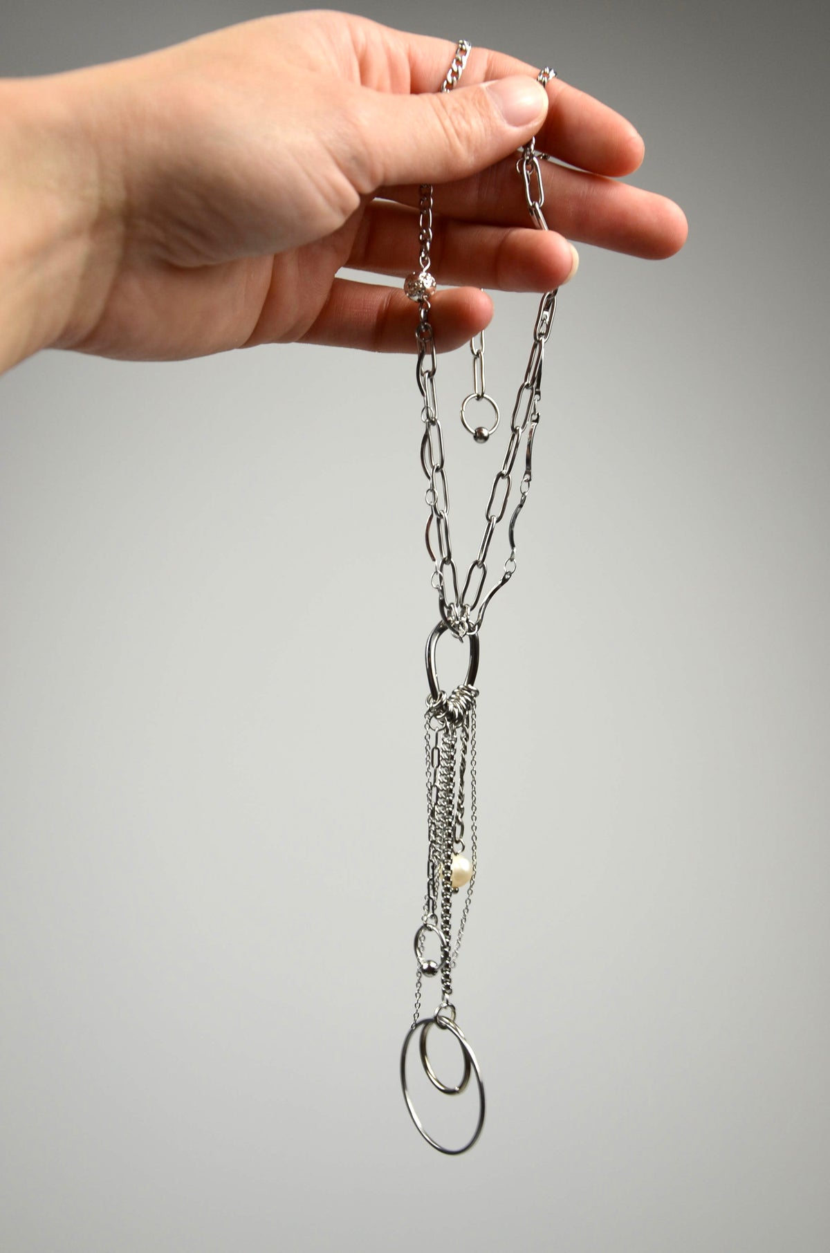 Collier modulable - Chrome&Nacre