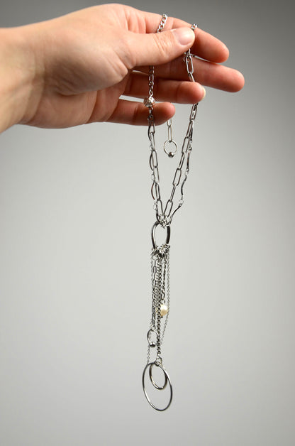 Collier modulable - Chrome&Nacre