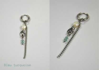 Mono-boucles Perlées