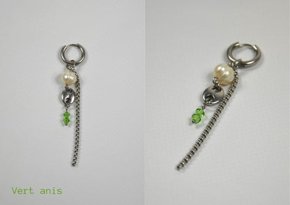 Mono-boucles Perlées