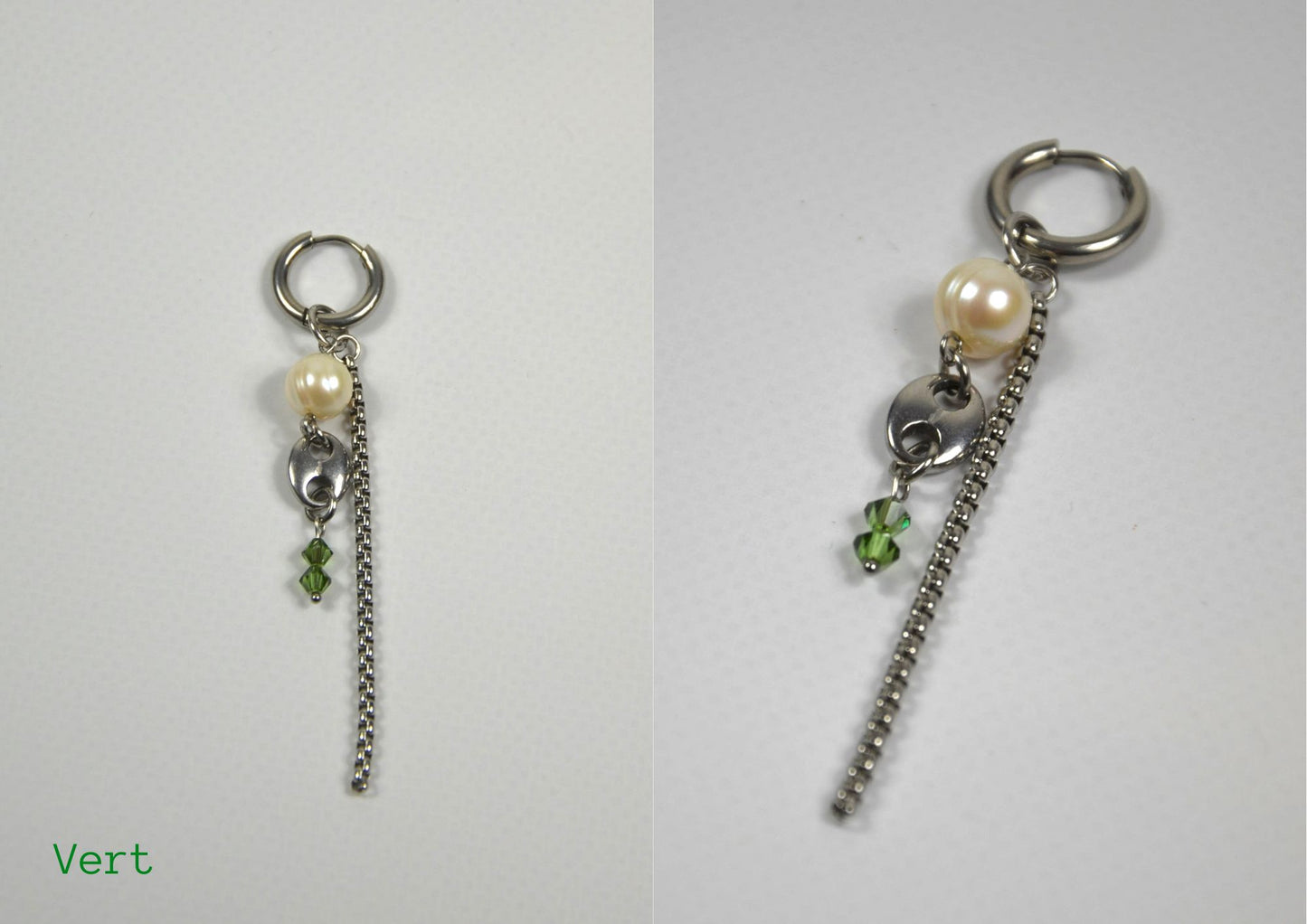 Mono-boucles Perlées