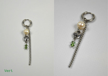 Mono-boucles Perlées