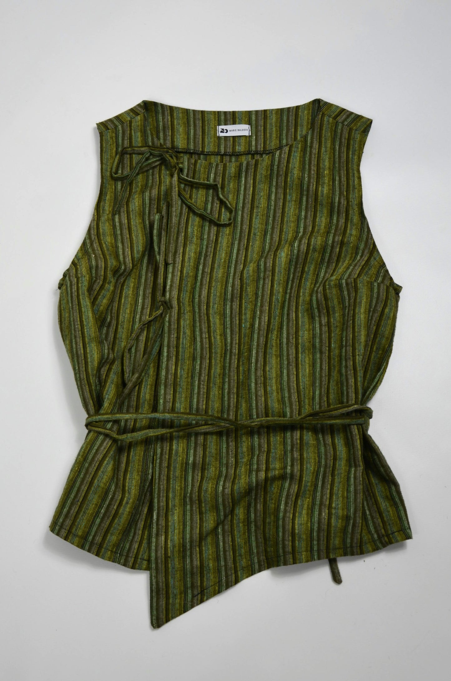 Top Noué - lin rayé Taille S