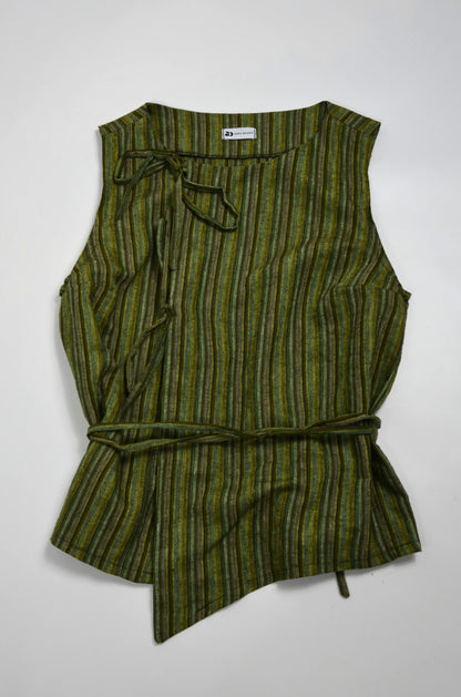 Top Noué - lin rayé Taille S