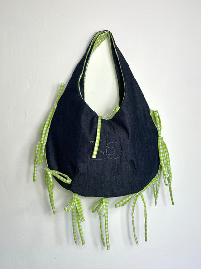 Sac réversible - vichy vert