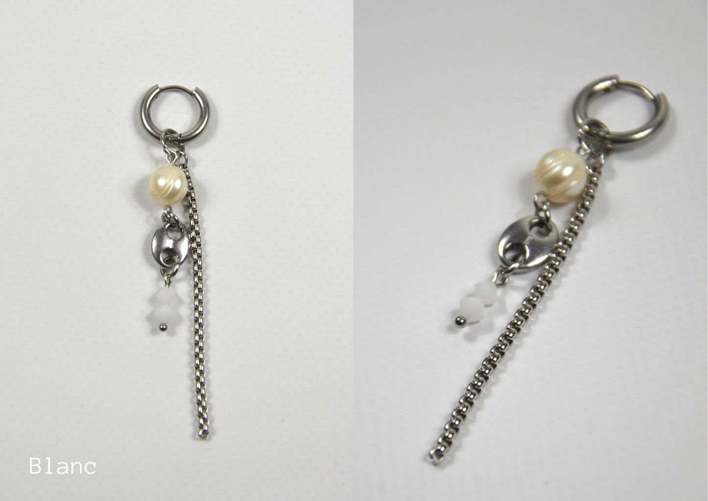 Mono-boucles Perlées