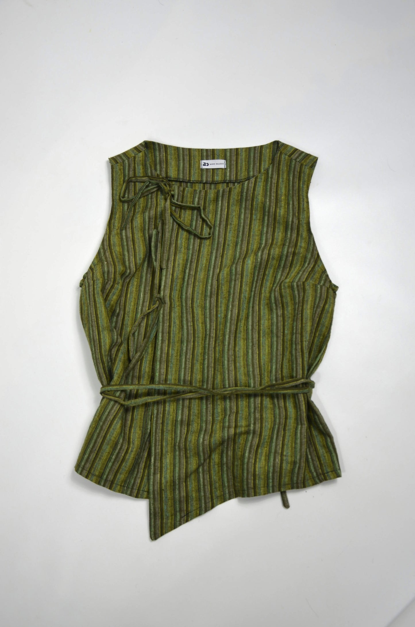 Top Noué - lin rayé Taille S