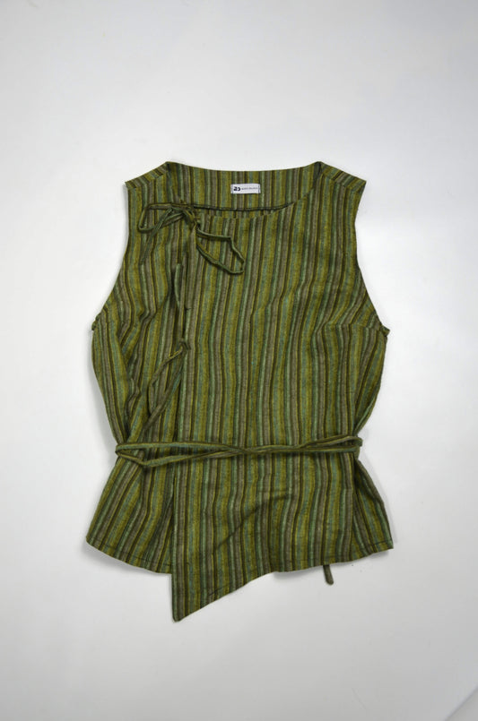 Top Noué - lin rayé Taille S