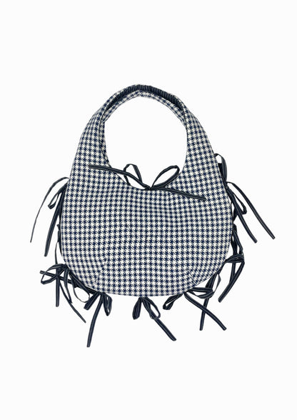 Sac réversible - pied de poule