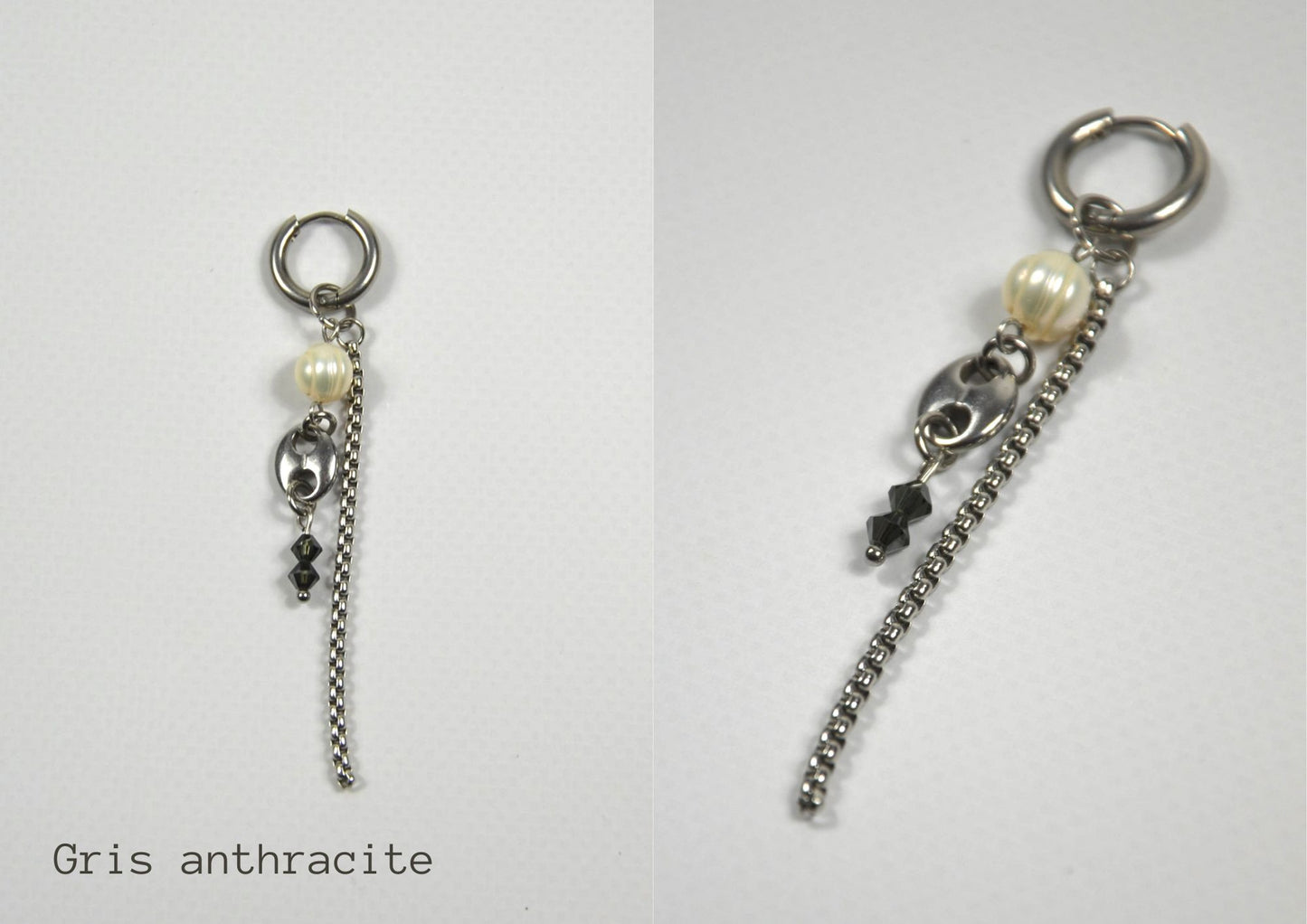 Mono-boucles Perlées