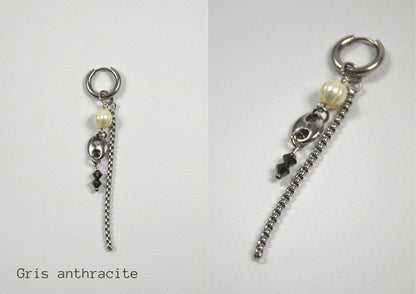 Mono-boucles Perlées