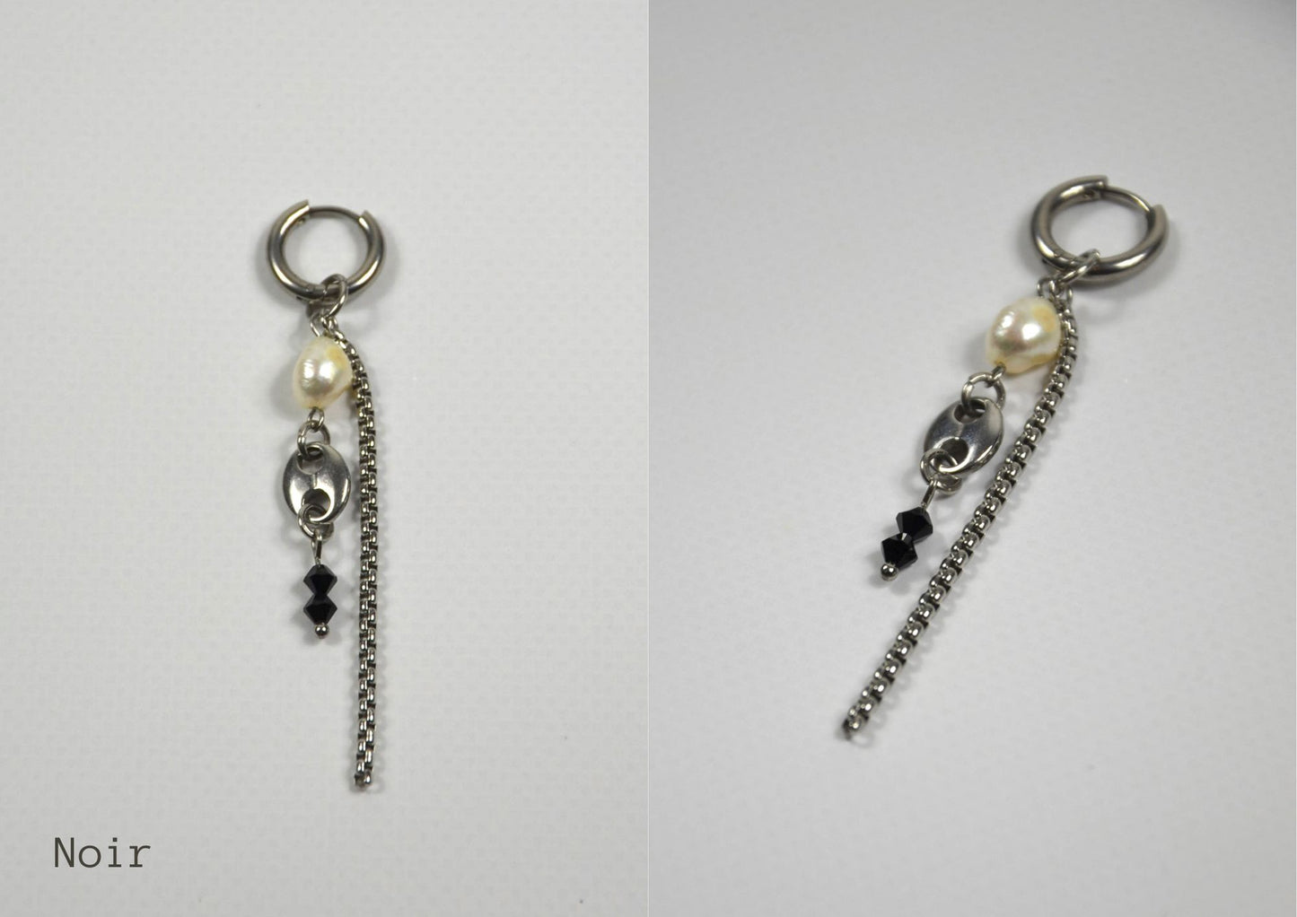 Mono-boucles Perlées