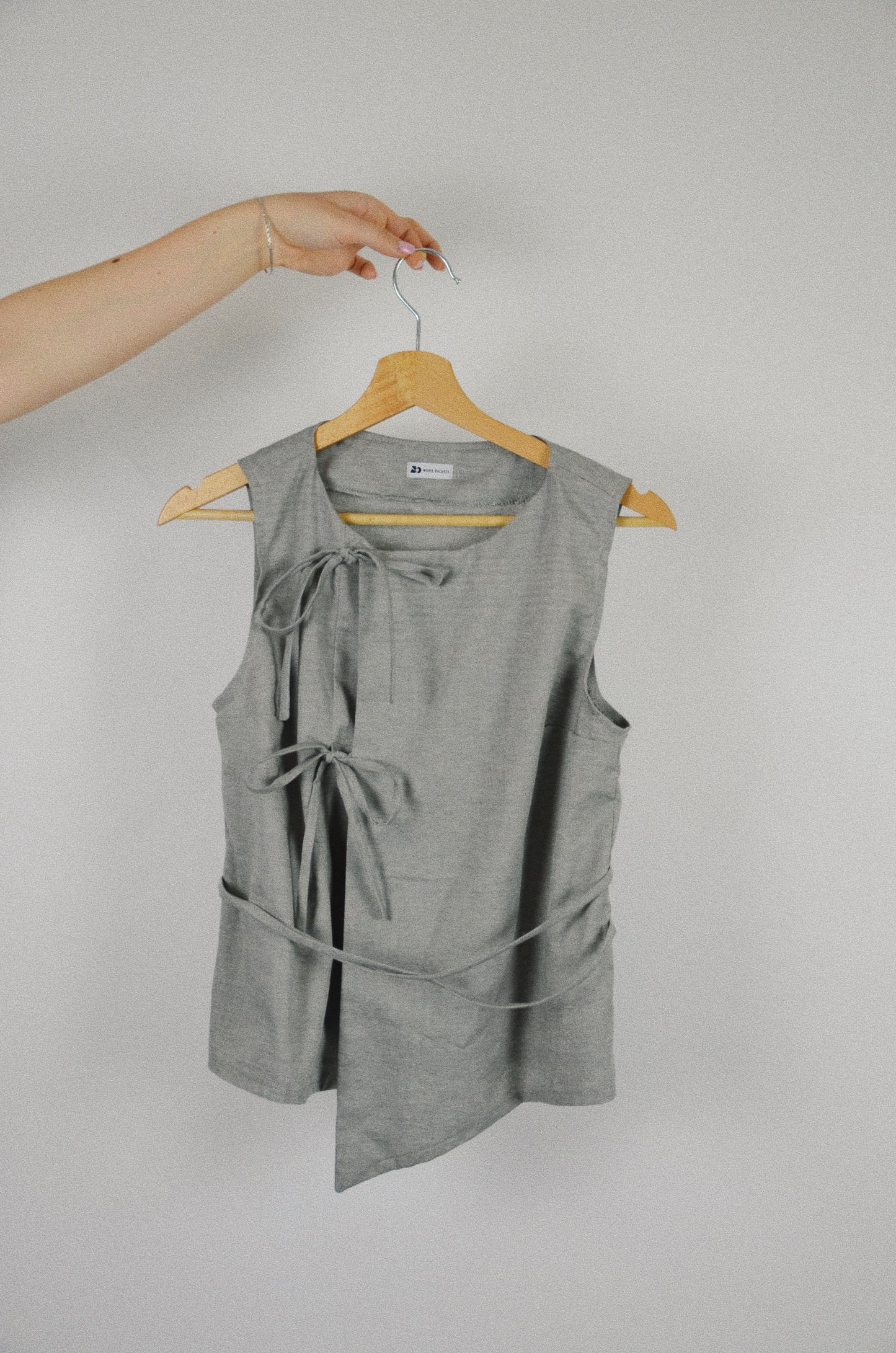 Top Noué - gris