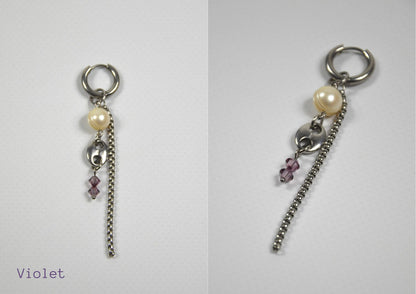 Mono-boucles Perlées