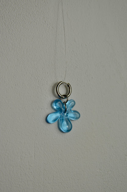 Mono-boucles Fleurs Bleues