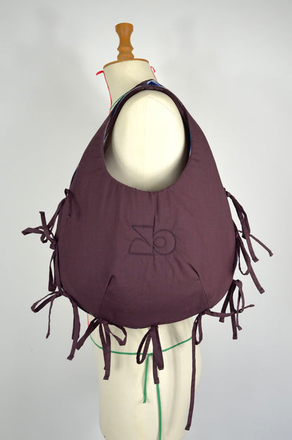 Sac réversible - aubergine