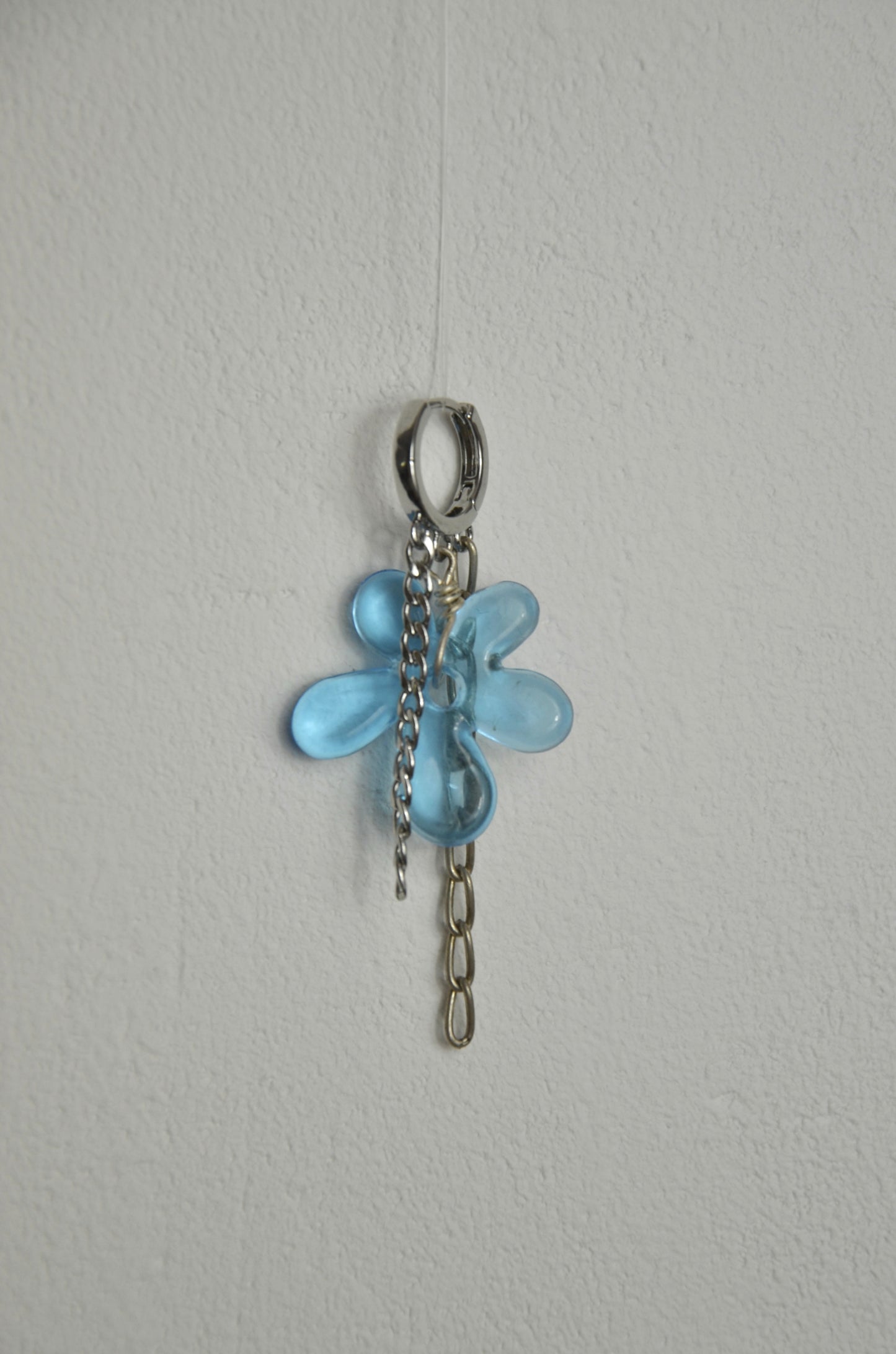 Mono-boucles Fleurs Bleues