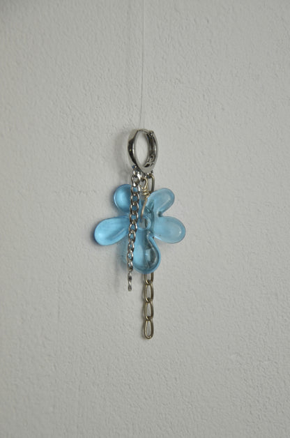 Mono-boucles Fleurs Bleues