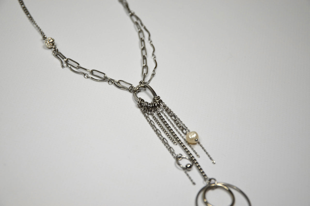 Collier modulable - Chrome&Nacre