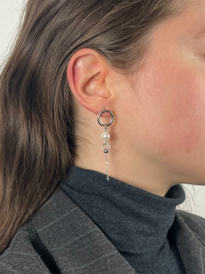 Mono-boucles Chrome et Nacre