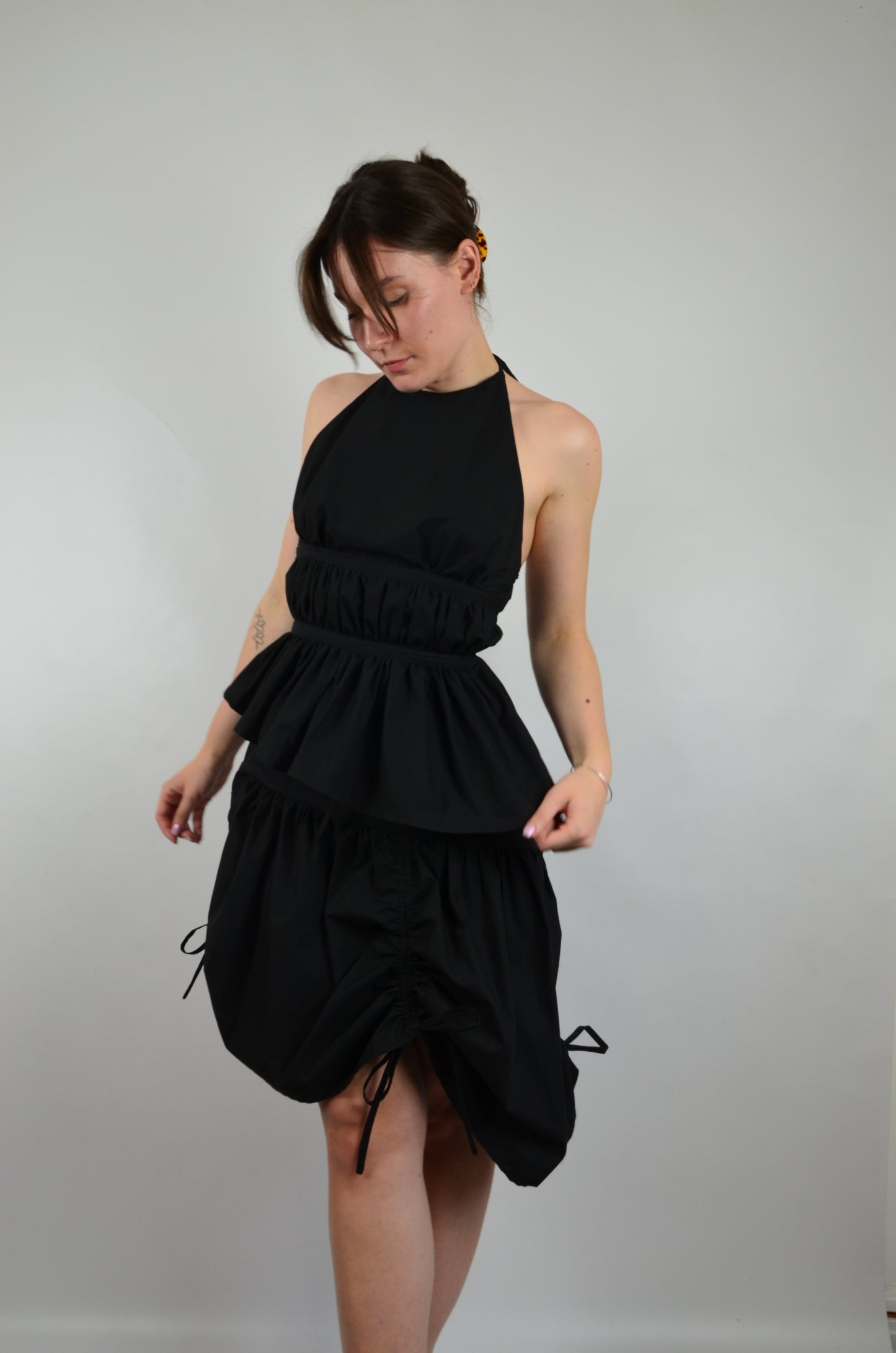 Top Froncé noir - précommande