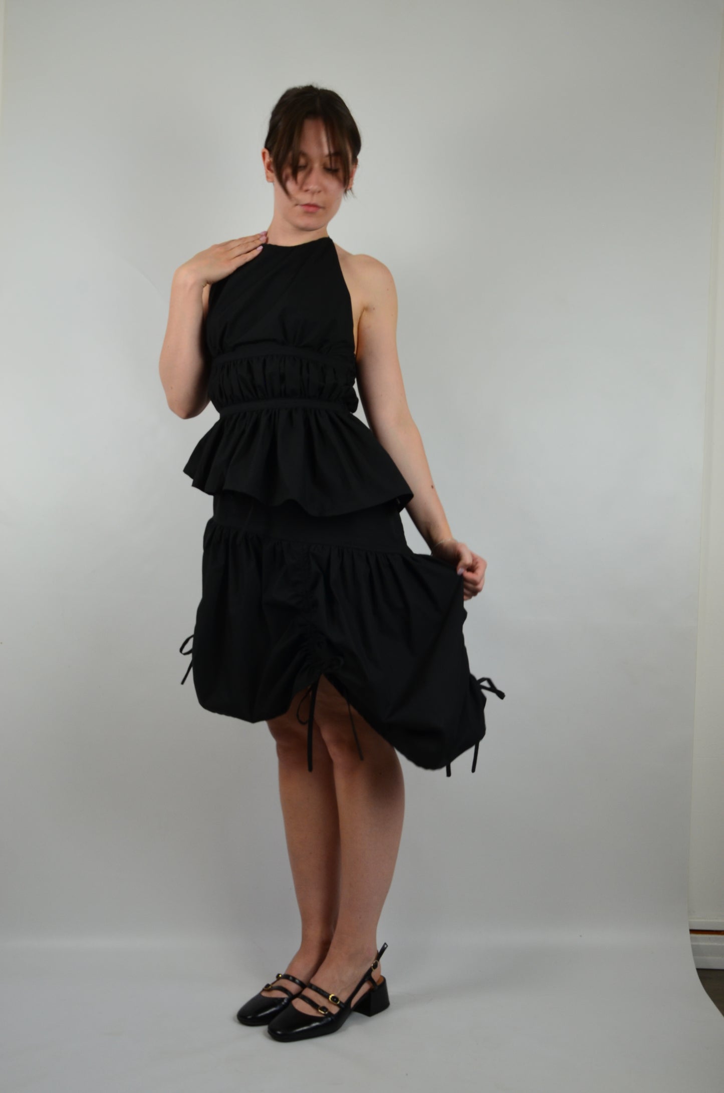 Top Froncé noir - précommande