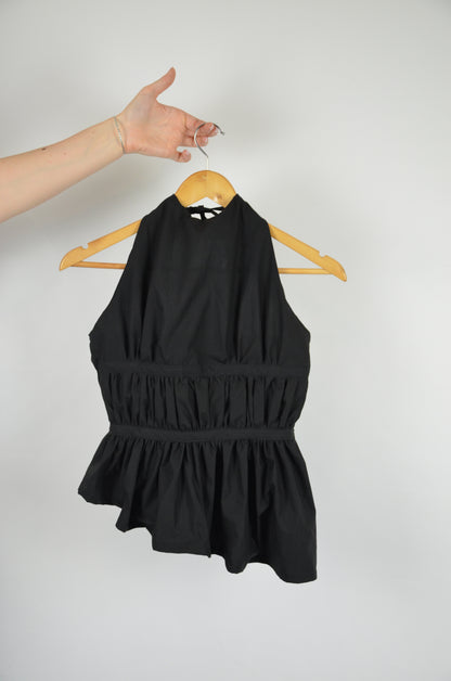 Top Froncé noir - précommande
