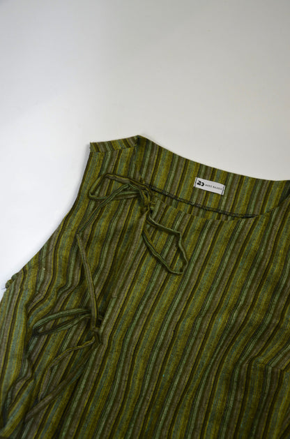 Top Noué - lin rayé Taille S