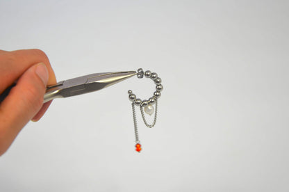 Mono-boucle Perlée
