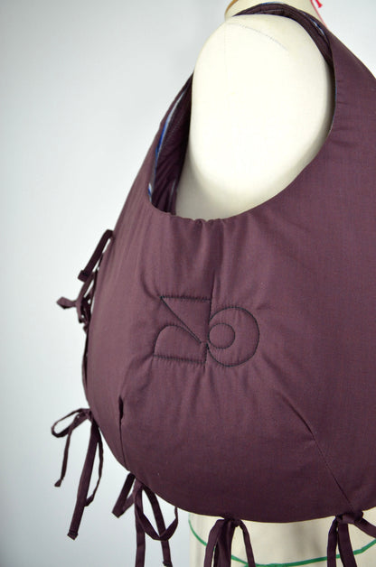 Sac réversible - aubergine