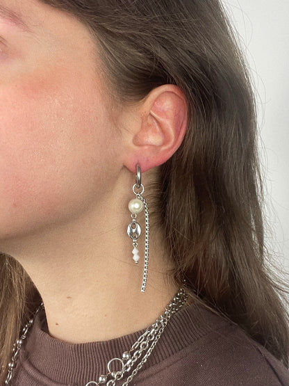 Mono-boucles Perlées