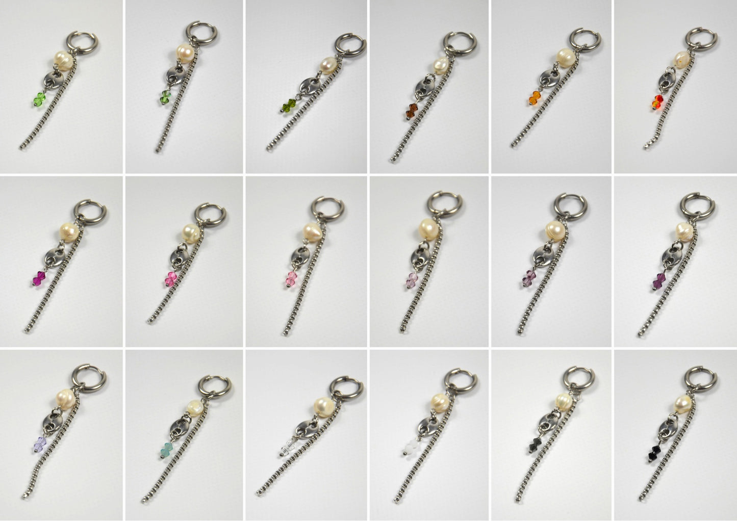 Mono-boucles Perlées