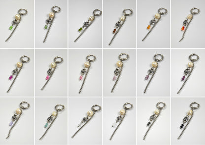 Mono-boucles Perlées