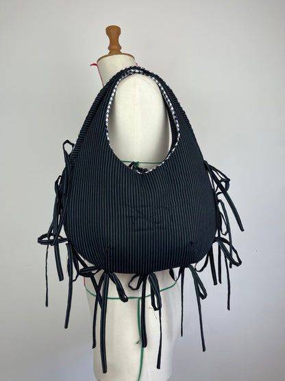 Sac réversible - pied de poule
