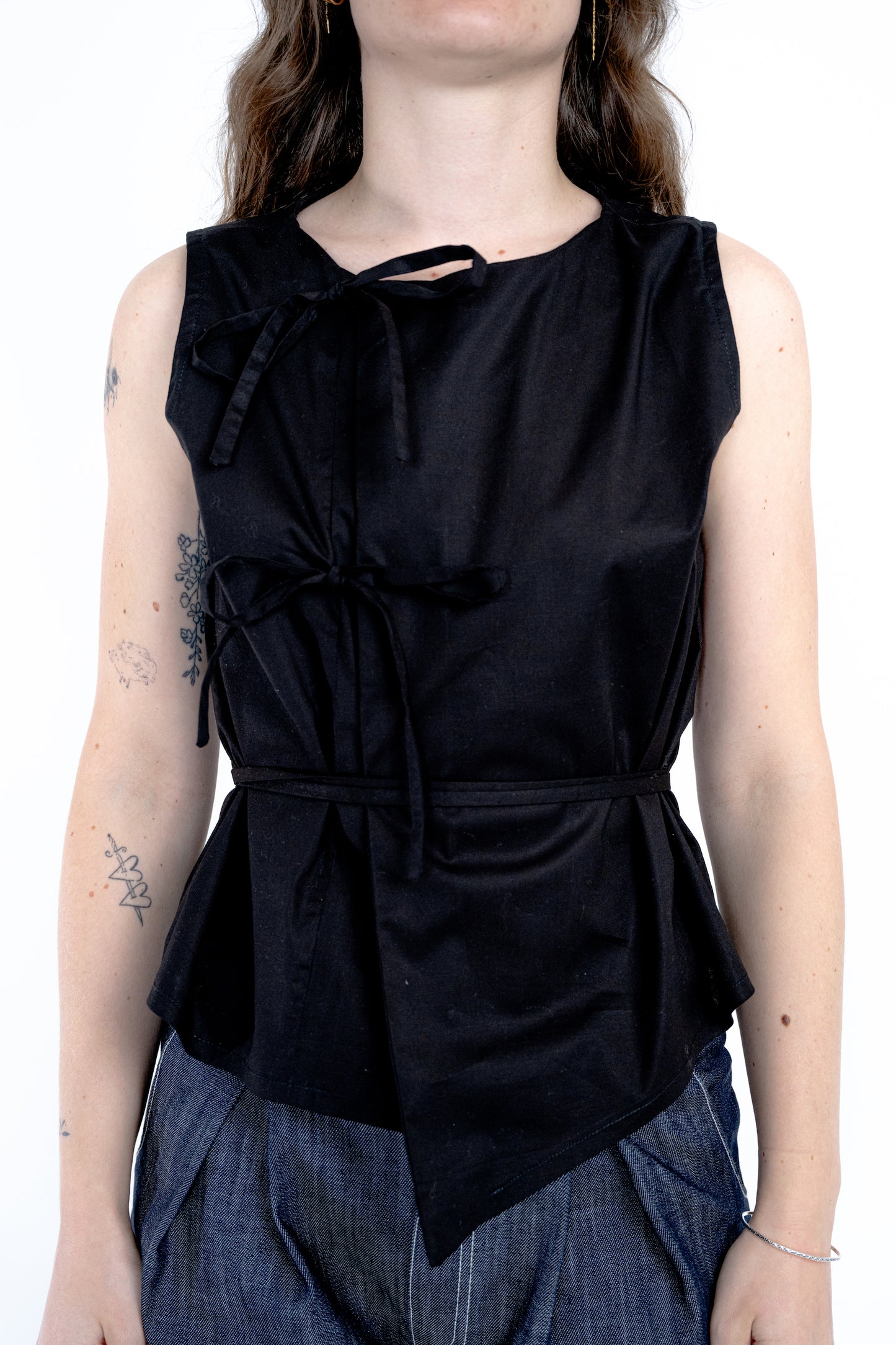 Top Noué - noir brun