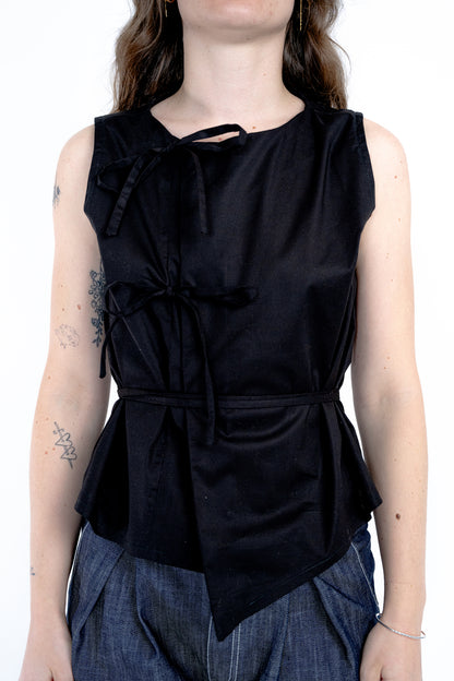 Top Noué - noir brun