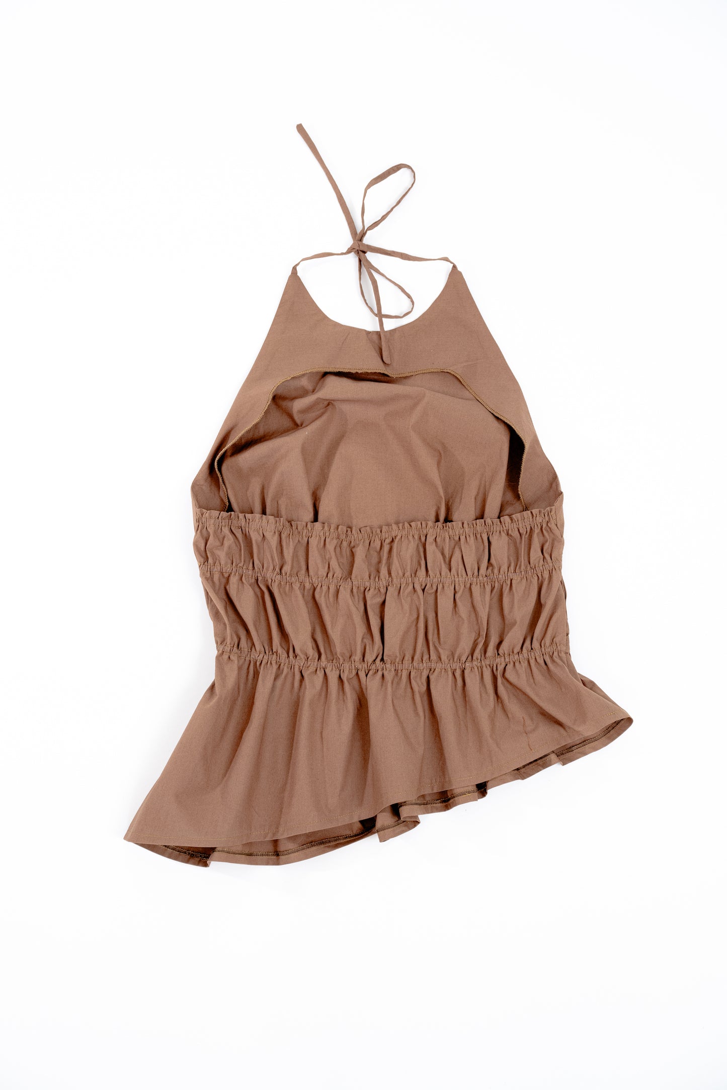 Top Froncé - marron