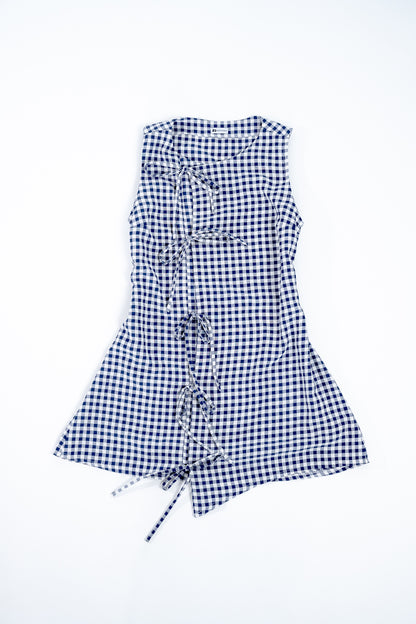 Robe courte Nouée - vichy