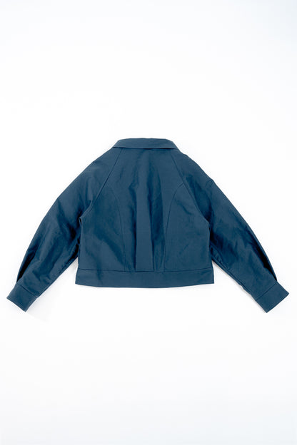 Veste à découpes - bleu pétrole