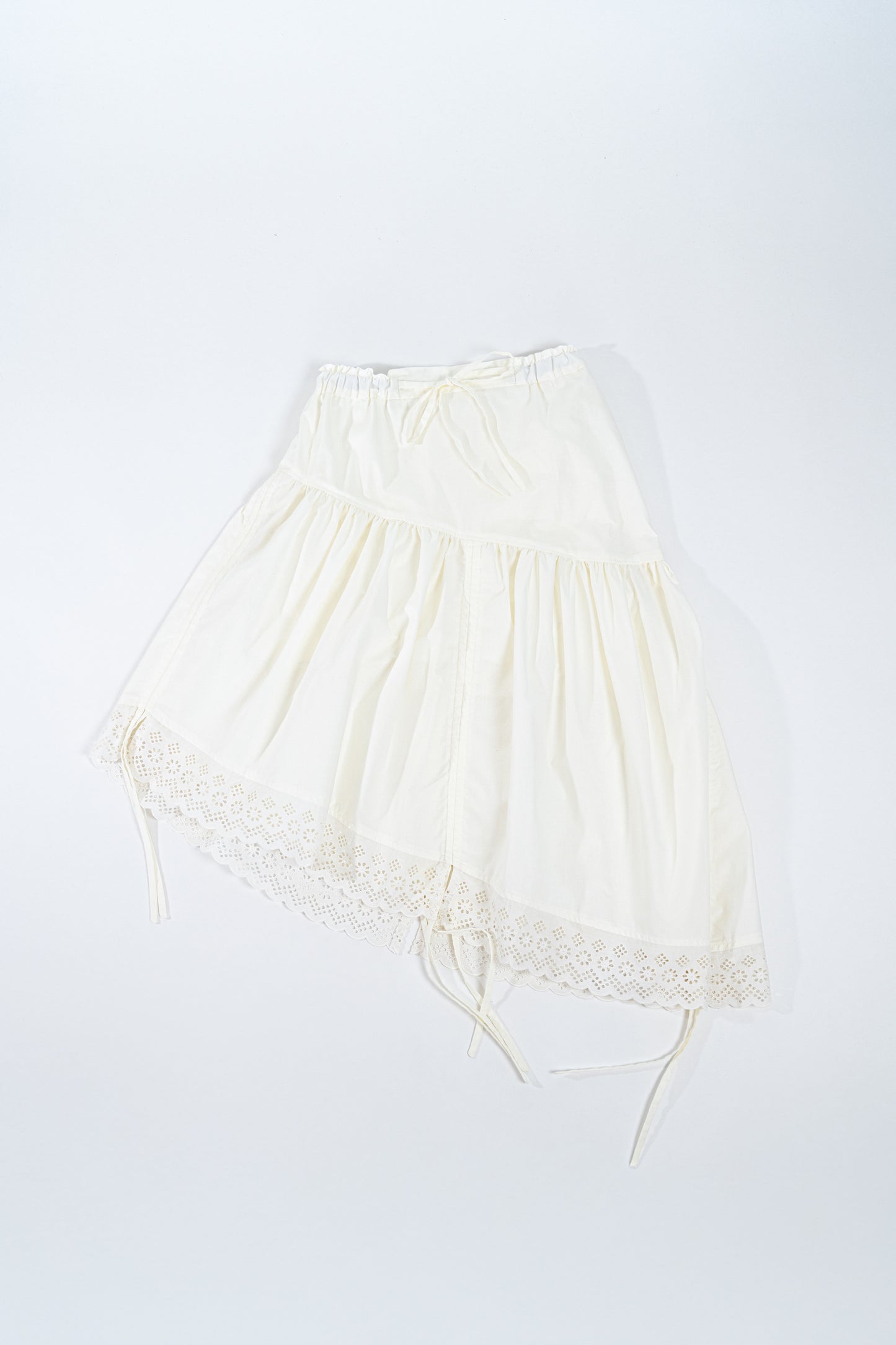 Jupe Froncée - broderie anglaise